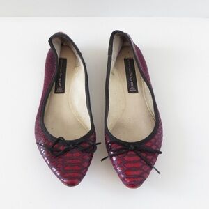 🔴CLEARANCE🔴 Size 7 Steven x SM Red and Purple Reptile Flats